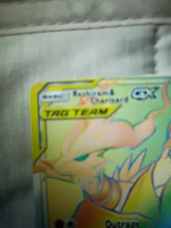 Reshiram & Charizard GX 217/214 Full Art Secret Rainbow Rare Pokemon Card - Image 2