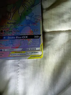 Reshiram & Charizard GX 217/214 Full Art Secret Rainbow Rare Pokemon Card - Image 5