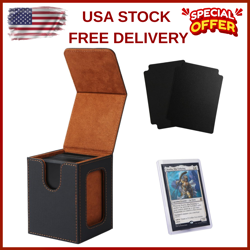 MTG Deck Box for Commander Display,Card Deck Box Fits 100 Double Sleeved Cards, - Image 1