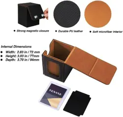 MTG Deck Box for Commander Display,Card Deck Box Fits 100 Double Sleeved Cards, - Image 2
