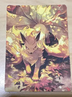 Anime ART STYLE Ninetales Fan Full Art Pokemon Custom Card/perfect bookmark - Image 1