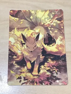 Anime ART STYLE Ninetales Fan Full Art Pokemon Custom Card/perfect bookmark - Image 2