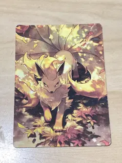 Anime ART STYLE Ninetales Fan Full Art Pokemon Custom Card/perfect bookmark - Image 3