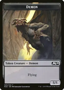 MTG Core Set 2020 Token Demon #005 PLAYSET 4x x4 - Image 1