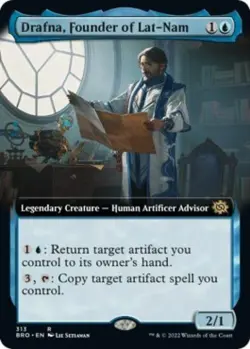 Drafna, Founder of Lat-Nam (Extended Art) - Near Mint MTG The Brothers' War - Image 1