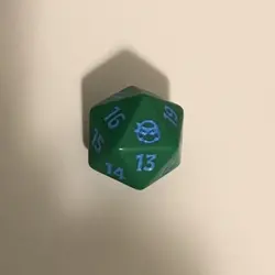 MTG Teenage Mutant Ninja Turtles Spindown D20 Die Blue Leonardo TMNT Magic Dice - Image 1