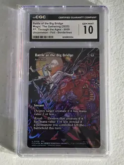 MTG CGC 10 Battle at the Big Bridge U 9 SC Foil Final Fantasy: Through the Ages - Image 2