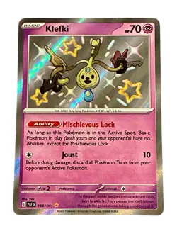Pokemon Klefki 159/091 SV Paldean Fates Shiny Rare Holo English Card - Image 1
