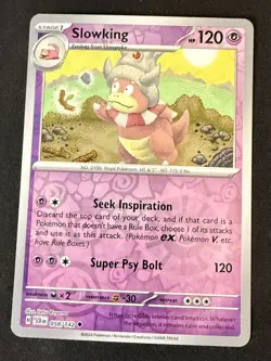 058/142 SLOWKING REVERSE HOLO STELLAR CROWN POKEMON CARD - Image 1