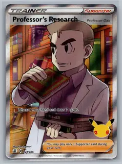 Professor's Research (Professor Oak) 024/025 Ultra Rare Celebrations Pokemon NM - Image 1