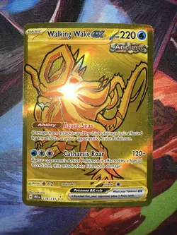Pokemon TCG Walking Wake EX Prismatic Evolutions Gold 178/131 Near Mint NM - Image 1