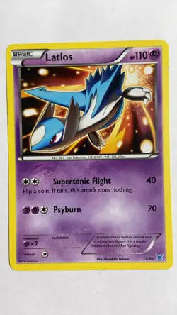 2015 Pokemon Latios 13/30 XY Trainer Kit Latios Lightly Played - Image 1