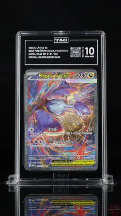 MEGA LATIAS EX 181/132 SPECIAL ILLUSTRATION RARE POKEMON TAG 10 GEM MINT - Image 1