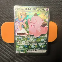 Pokemon TCG SV Journey Together Lillies Clefairy EX 184/159 SIR Full Art NM - Image 1