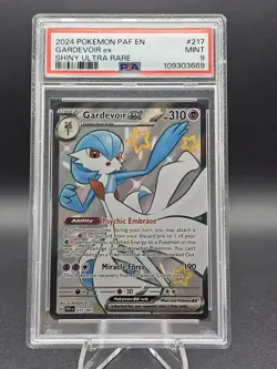 2024 POKEMON PAF EN-PALDEAN FATES SHINY ULTRA RARE #217 GARDEVOIR EX PSA 9 - Image 1