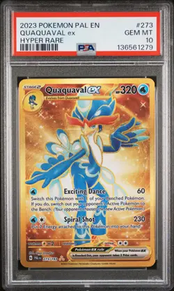 Pokemon Paldea Evolved Quaquaval ex 273 PSA 10 - Image 1