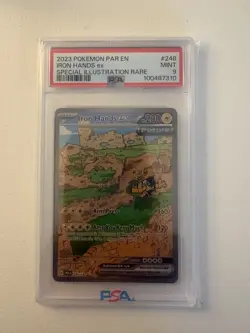 PSA 9 - 2023 POKEMON PARADOX RIFT IRON HANDS EX #248 - SIR - Image 1