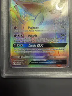 2017 POKEMON TCG SUN & MOON SECRET #152 FULL ART/ESPEON GX PSA 7 ENGLISH - Image 4