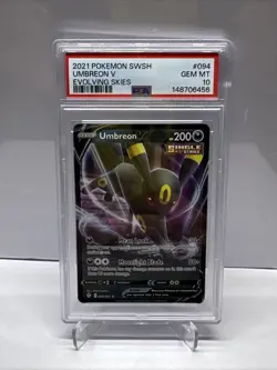 PSA 10 Umbreon V 94/203 Evolving Skies Ultra Rare Pokemon 2021 - Image 1