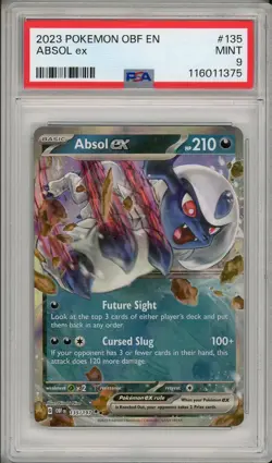 2023 Pokemon OBF EN Absol ex #135 PSA 9 - Image 1