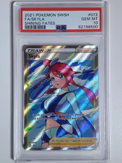 2021 Pokemon Skyla 072/072 Ultra Rare Shining Fates - PSA 10 - Image 1