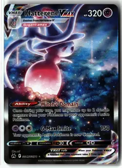 Hatterene VMAX ⭐ GG47/GG70 Holo Crown Zenith Galarian Gallery Pokemon NM - Image 1