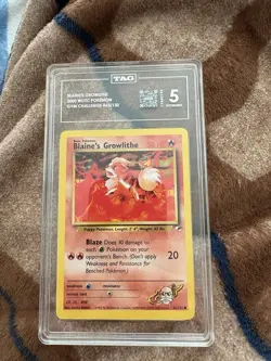 TAG 5 Blaine's Growlithe Gym Challenge 62/132 2000 WOTC English Pokemon TCG - Image 3