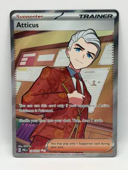 Atticus 134/131 Prismatic Evolutions NM Ultra Rare Holo Pokemon TCG - Image 1