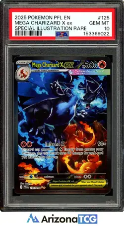 Pokemon 2025 Mega Charizard X ex 125/094 SIR Phantasmal Flames GEM MINT PSA 10 - Image 1