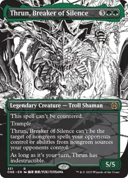 Thrun, Breaker of Silence (Borderless) - Near Mint MTG Phyrexia: All Will Be One - Image 1