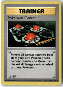 Pokemon Center Uncommon Base Set (Shadowless) 085/102 1st Edition HP - Image 1