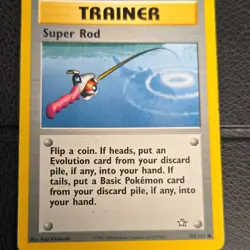 Super Rod 103/111 Neo Genesis Common Regular 2000 Pokemon TCG English Trainer - Image 1