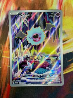Woobat 119/086 NM Illustration Rare White Flare 2025 Pokemon TCG - Image 1