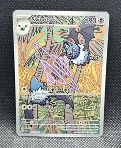 NM-Mint Swoobat - 120/086 - Illustration Rare Pokemon White Flare - Image 1