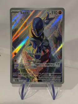 Pokemon TCG Sawk Sv: White Flare 130/086 Illustration Rare Holo 110HP - Image 1