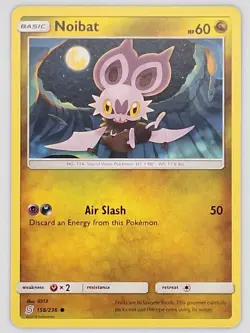 Noibat 158/236 Pokemon - Sun & Moon Unified Minds MP - Image 1