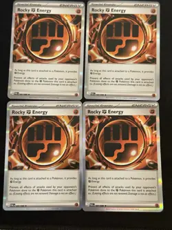 4X Rocky Fighting Energy 087/088 Playset Pokemon Perfect Order Holo - Image 1