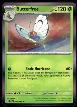 BUTTERFREE - 003/159 Rare Journey Together Pokemon Holo NM - Image 1