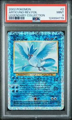 Articuno 2002 Pokemon Legendary Collection Reverse Holo PSA 9 #2 - Image 1