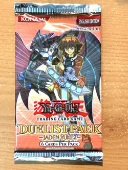 yugioh 1st EDITION DUELISTPACK JADEN YUKI 2 ENGLISH BOOSTER PACK Factory Sealed - Image 1