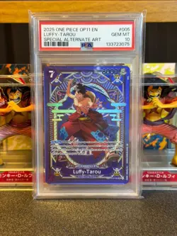 2025 One Piece OP11 EN Special Alternate Art #005 Luffy-Tarou PSA 10 - Image 1