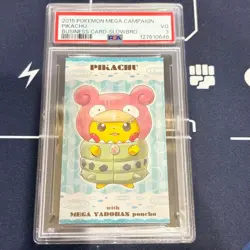PSA 3 Mega Slowbro Business Card Poncho Pikachu Pokemon Card Japanese - Image 1