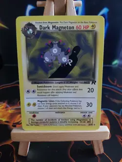 Pokemon TCG Dark Magneton 28/82 Team Rocket Non-Holo Card LP - Image 1