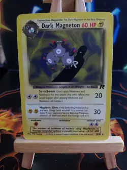 Pokemon TCG Dark Magneton 28/82 Team Rocket Non-Holo Card LP - Image 2