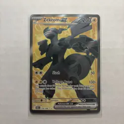 Pokemon Zekrom EX Ultra Rare Holo Sv: Black Bolt 158/086 230 HP Card - Image 1