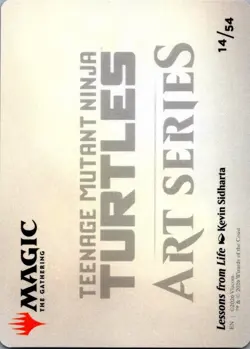 Lessons from Life Art Card S Art Series: Teenage Mutant Ninja Turtles 14 NM - Image 2