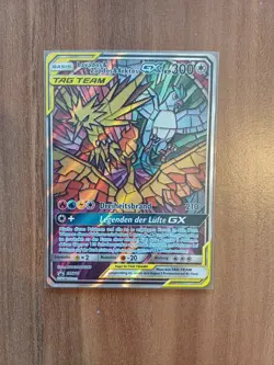 Pokemon Karte | Lavados & Zapdos & Arktos GX SM210 | Promo | German | Near Mint - Image 1