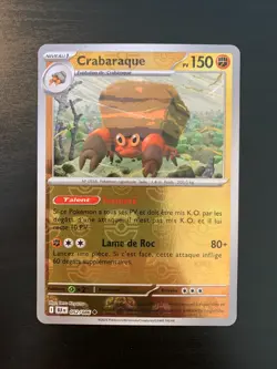 Carte Pokemon : Crabaraque 052/086 MASTERBALL Foudre Noire Francaise NEUF - Image 1