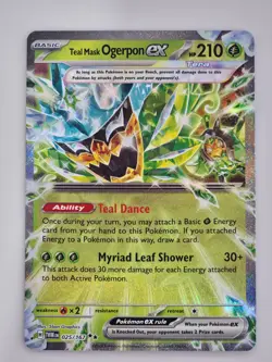 Pokemon TCG: Twilight Masquerade - Teal Mask Ogerpon ex (025/167) DOUBLE RARE - Image 1