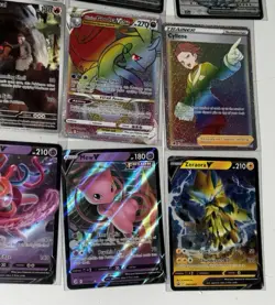 Lot Of Pokemon Cards Charizard Mew Snorlax Gyarados Pikachu Nessa Zapados & More - Image 4